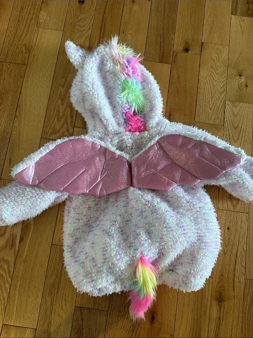 Unicorn Hooded Jacket with Shimmer Pink Belly - Halloween Costume (12-18 months) - Picture 3 of 3